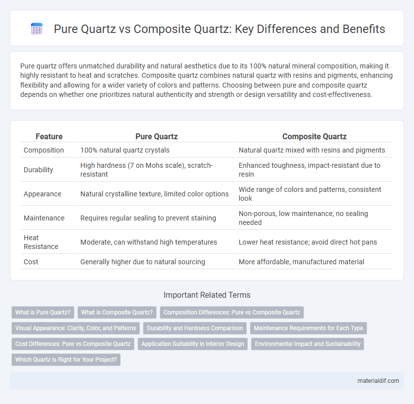 Pure Quartz vs Composite Quartz: Key Differences and Benefits