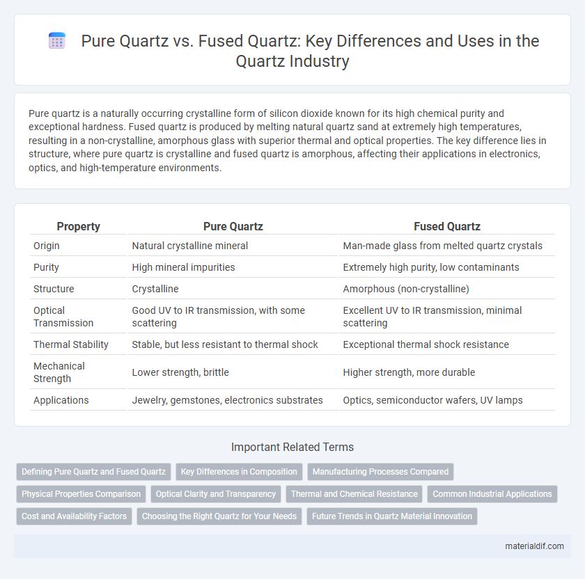 Pure Quartz vs. Fused Quartz: Key Differences and Uses in the Quartz Industry