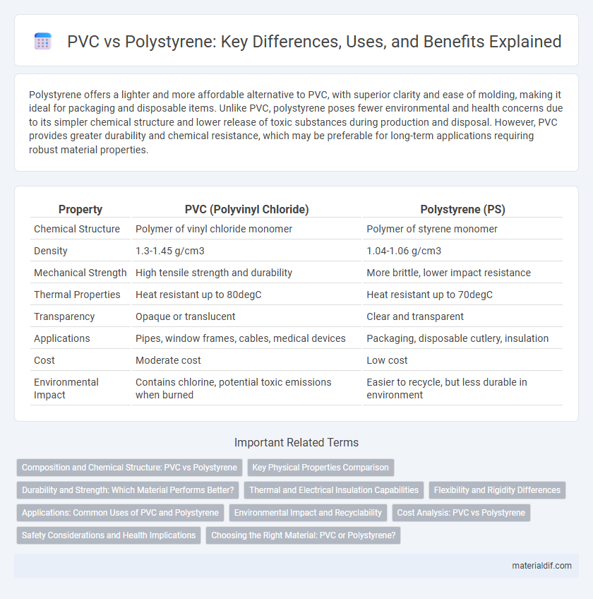 PVC vs Polystyrene: Key Differences, Uses, and Benefits Explained