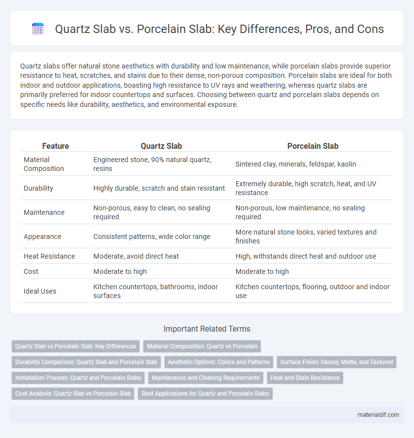 Quartz Slab vs. Porcelain Slab: Key Differences, Pros, and Cons