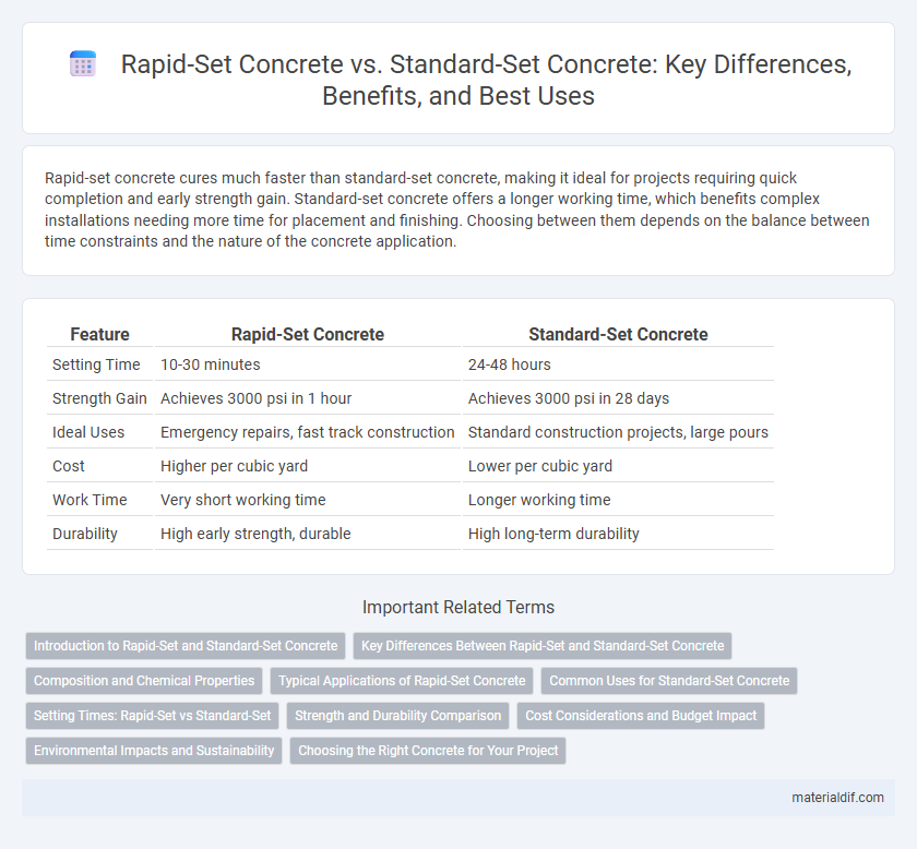 Rapid-Set Concrete vs. Standard-Set Concrete: Key Differences, Benefits, and Best Uses