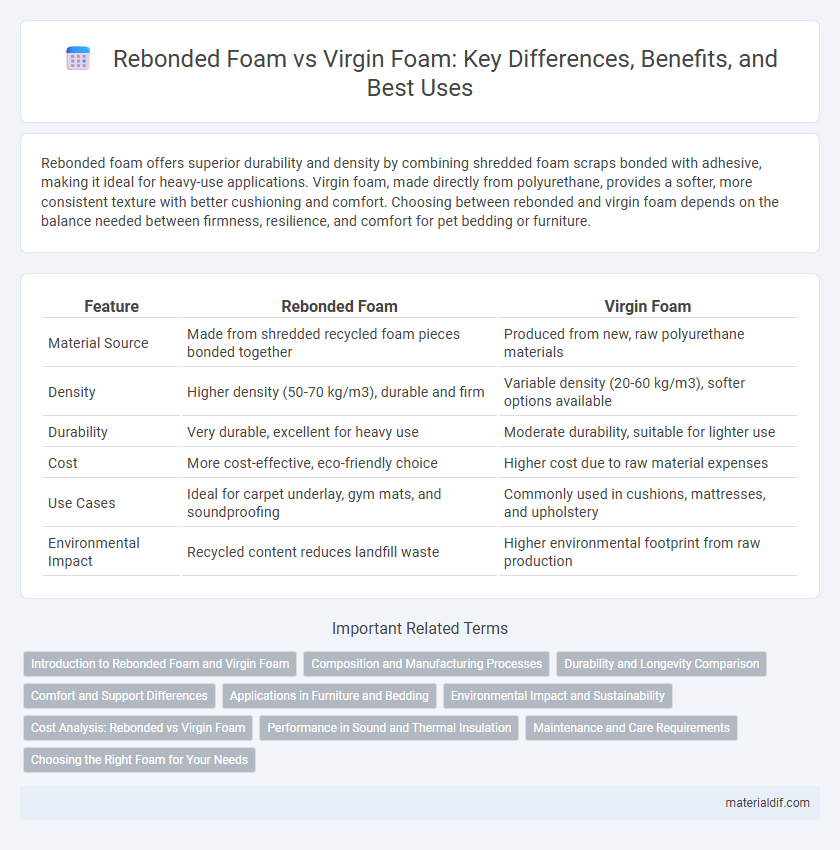Rebonded Foam vs Virgin Foam: Key Differences, Benefits, and Best Uses