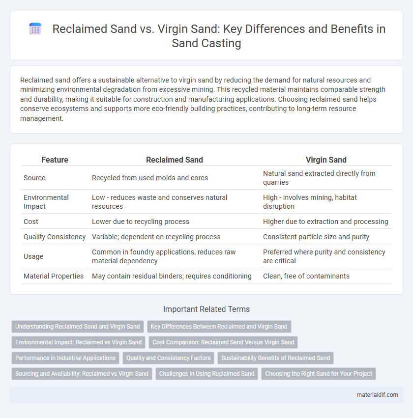 Reclaimed Sand vs. Virgin Sand: Key Differences and Benefits in Sand Casting