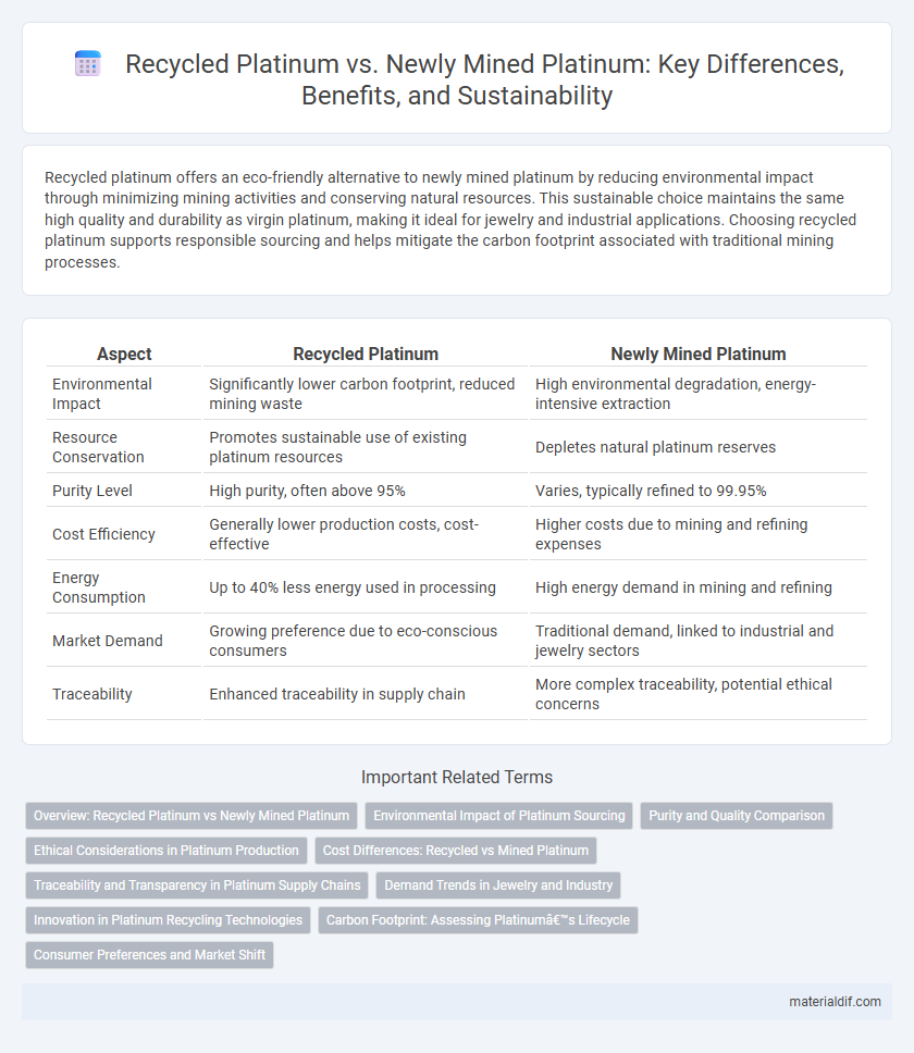 Recycled Platinum vs. Newly Mined Platinum: Key Differences, Benefits, and Sustainability