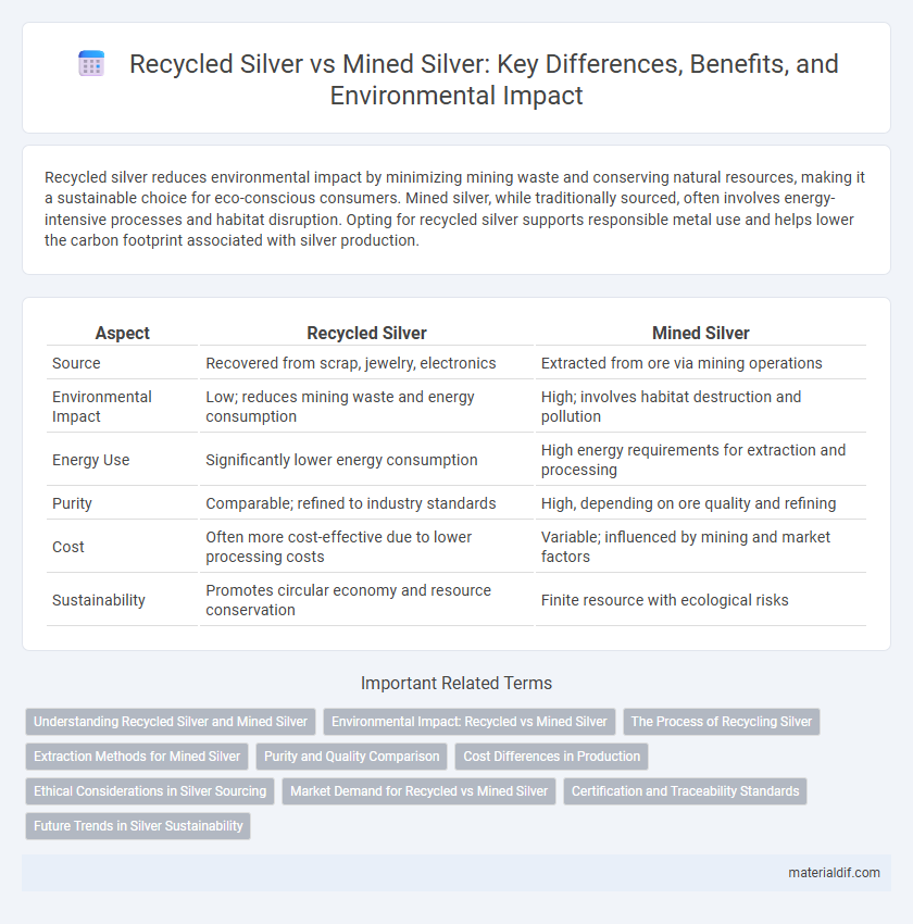 Recycled Silver vs Mined Silver: Key Differences, Benefits, and Environmental Impact