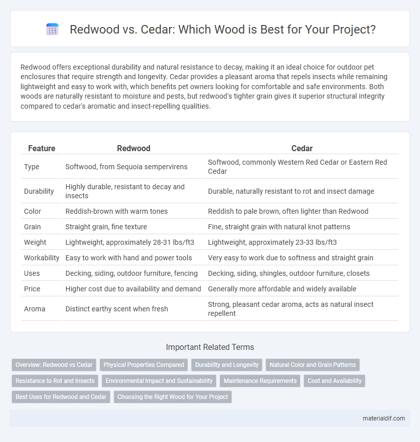 Redwood vs. Cedar: Which Wood is Best for Your Project?