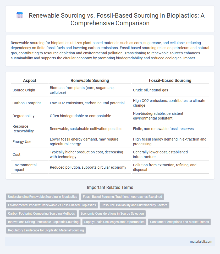 Renewable Sourcing vs. Fossil-Based Sourcing in Bioplastics: A Comprehensive Comparison