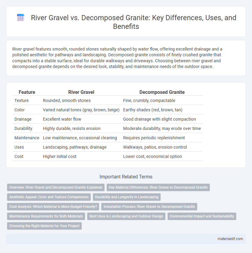River Gravel vs. Decomposed Granite: Key Differences, Uses, and Benefits
