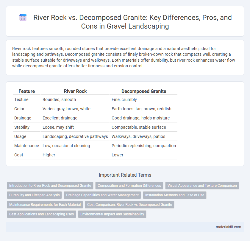 River Rock vs. Decomposed Granite: Key Differences, Pros, and Cons in Gravel Landscaping