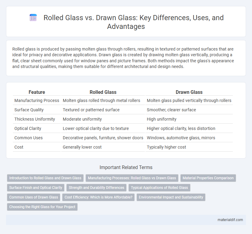 Rolled Glass vs. Drawn Glass: Key Differences, Uses, and Advantages