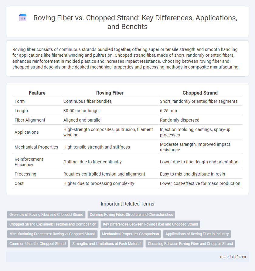 Roving Fiber vs. Chopped Strand: Key Differences, Applications, and Benefits