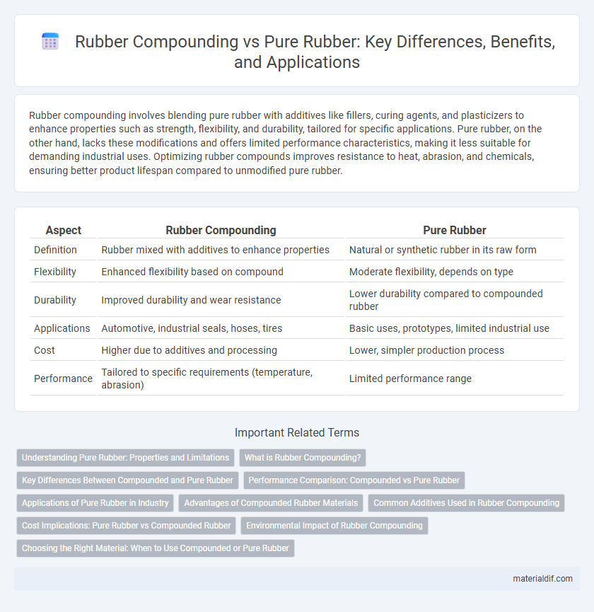 Rubber Compounding vs Pure Rubber: Key Differences, Benefits, and Applications