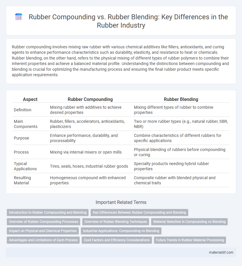 Rubber Compounding vs. Rubber Blending: Key Differences in the Rubber Industry
