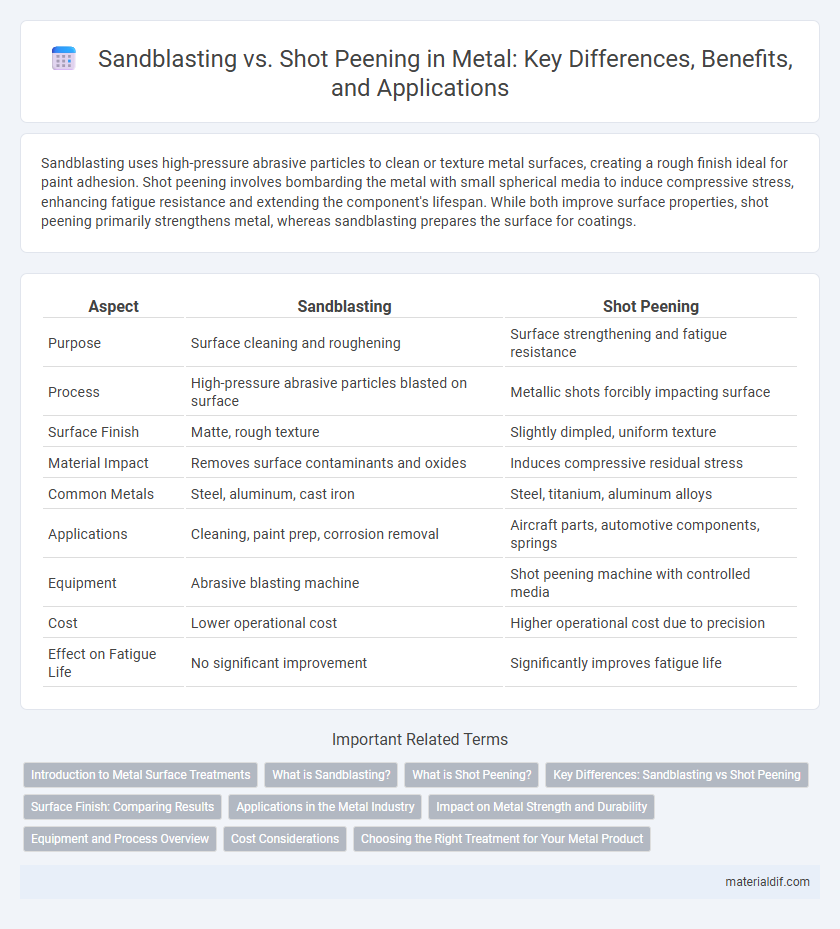 Sandblasting vs. Shot Peening in Metal: Key Differences, Benefits, and Applications