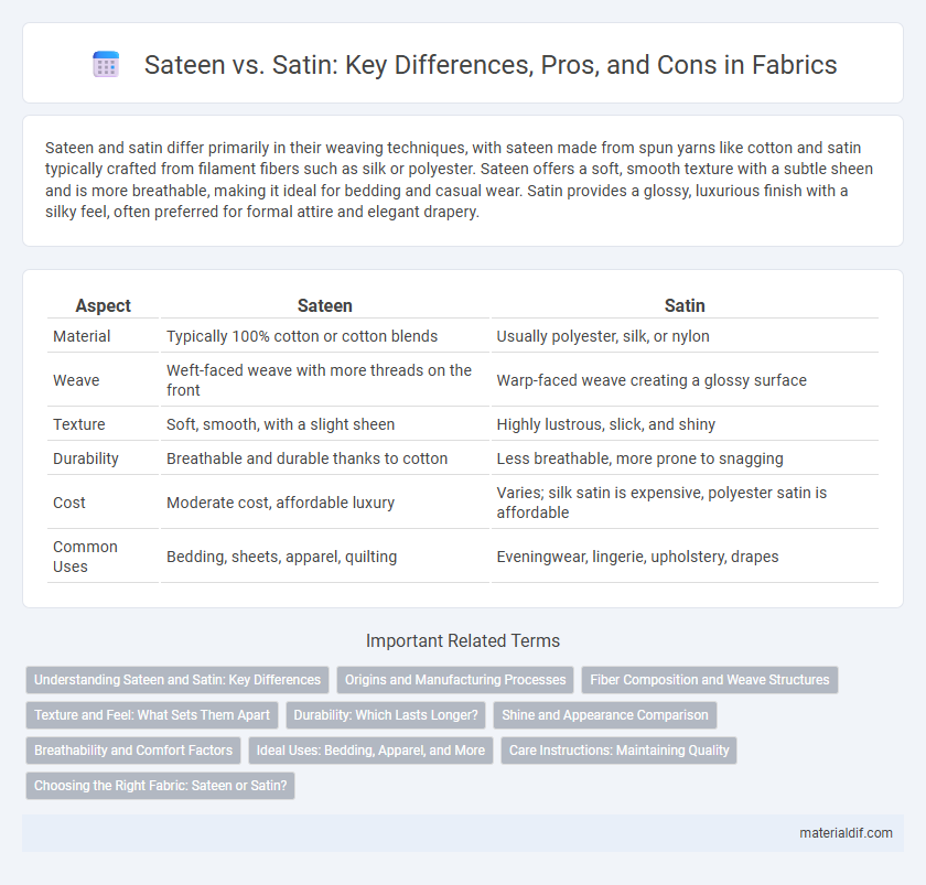 Sateen vs. Satin: Key Differences, Pros, and Cons in Fabrics