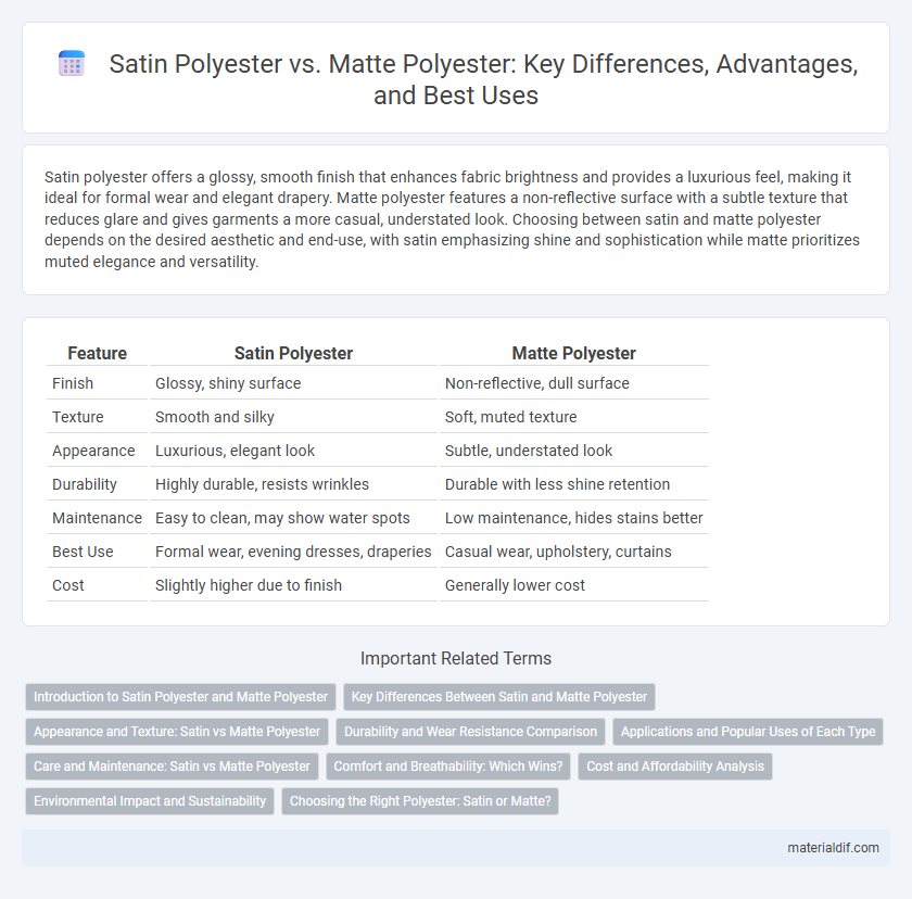 Satin Polyester vs. Matte Polyester: Key Differences, Advantages, and Best Uses