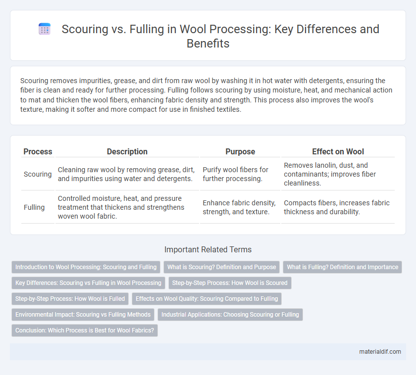 Scouring vs. Fulling in Wool Processing: Key Differences and Benefits