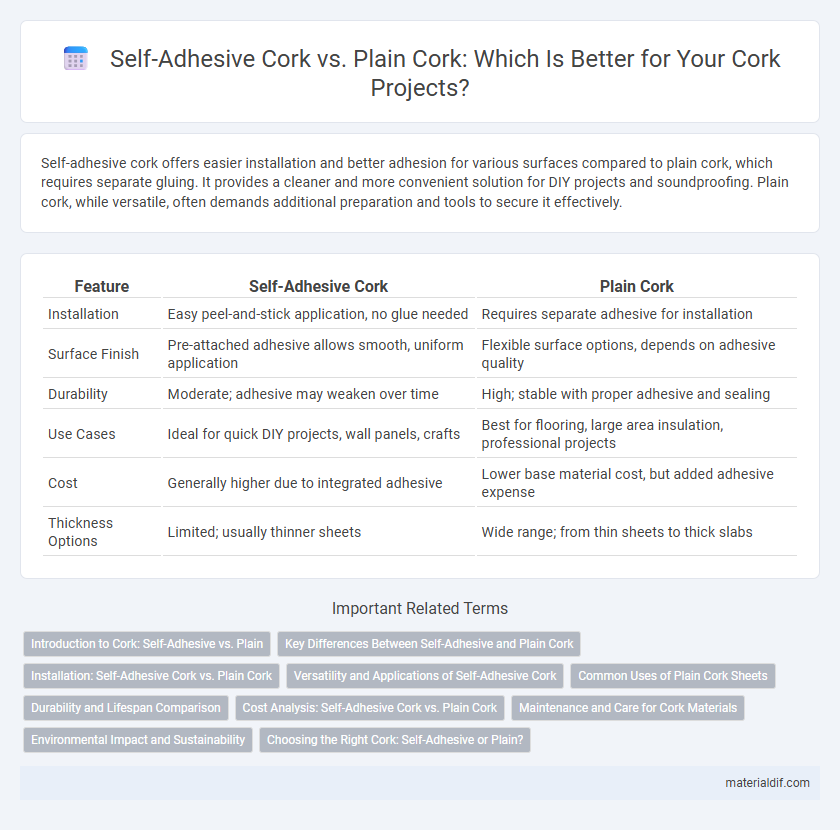 Self-Adhesive Cork vs. Plain Cork: Which Is Better for Your Cork Projects?