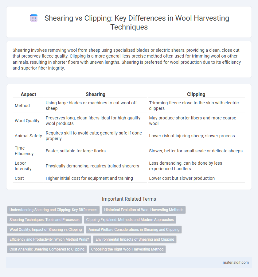 Shearing vs Clipping: Key Differences in Wool Harvesting Techniques