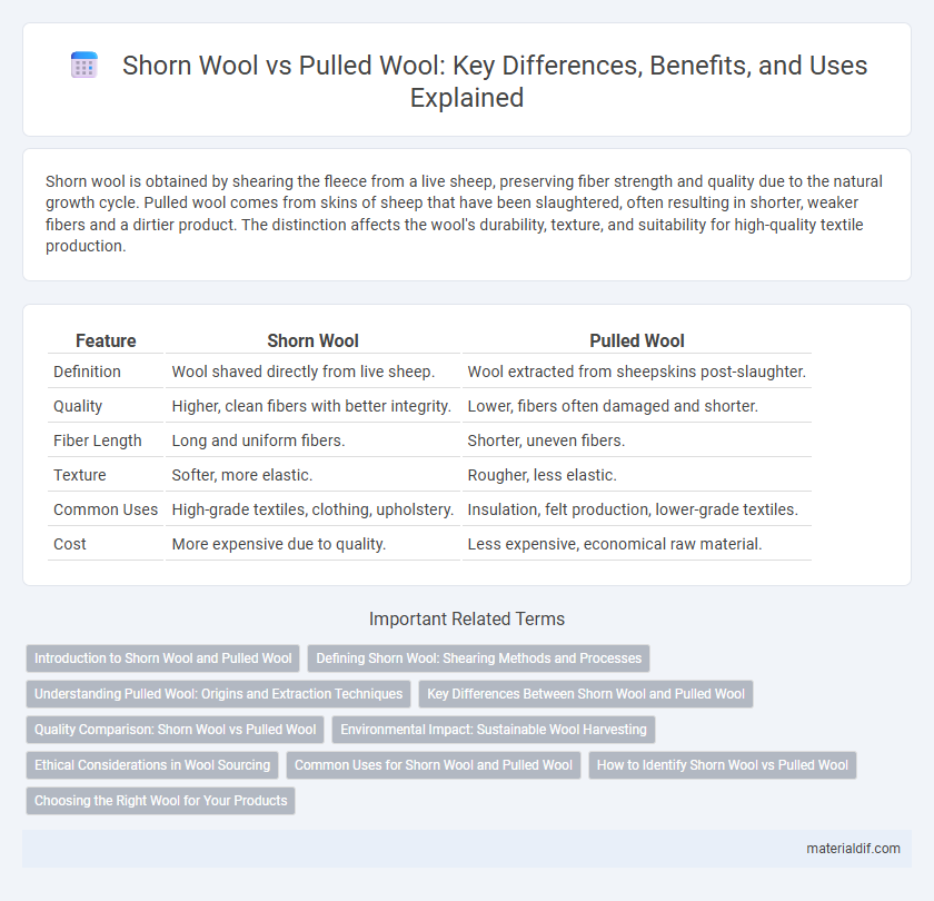 Shorn Wool vs Pulled Wool: Key Differences, Benefits, and Uses Explained