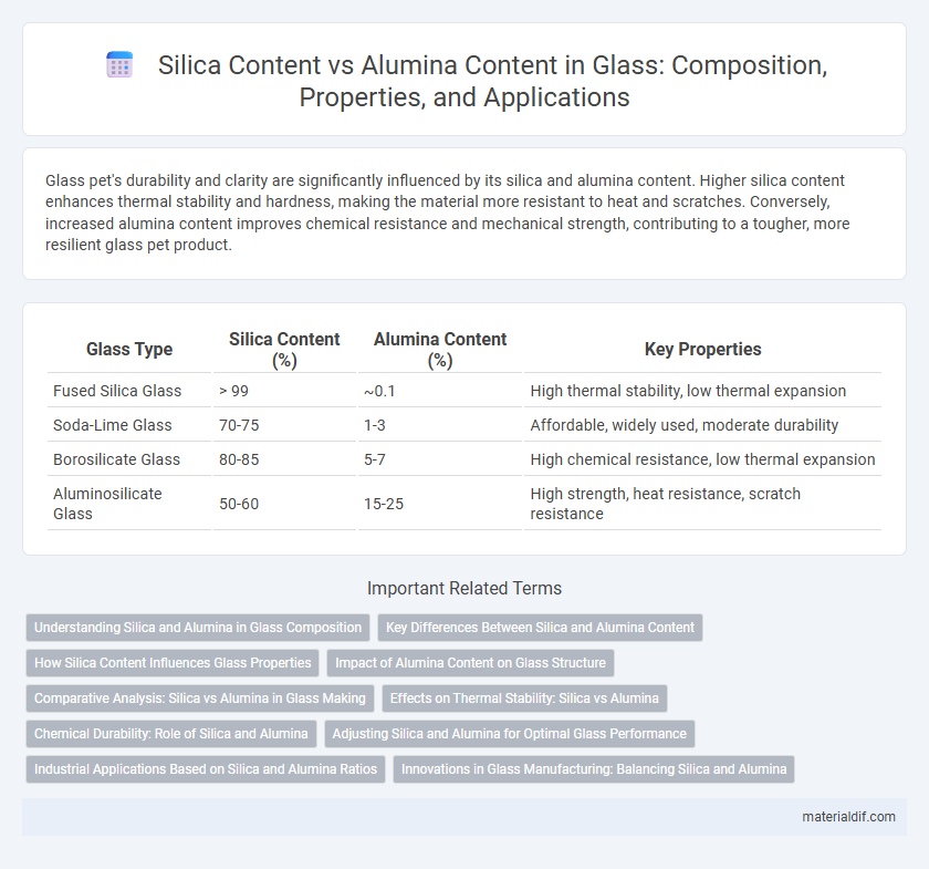 Silica Content vs Alumina Content in Glass: Composition, Properties, and Applications