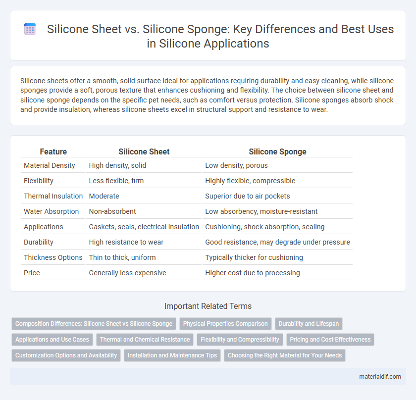 Silicone Sheet vs. Silicone Sponge: Key Differences and Best Uses in Silicone Applications