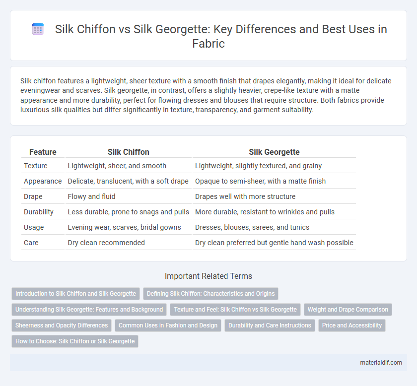 Silk Chiffon vs Silk Georgette: Key Differences and Best Uses in Fabric