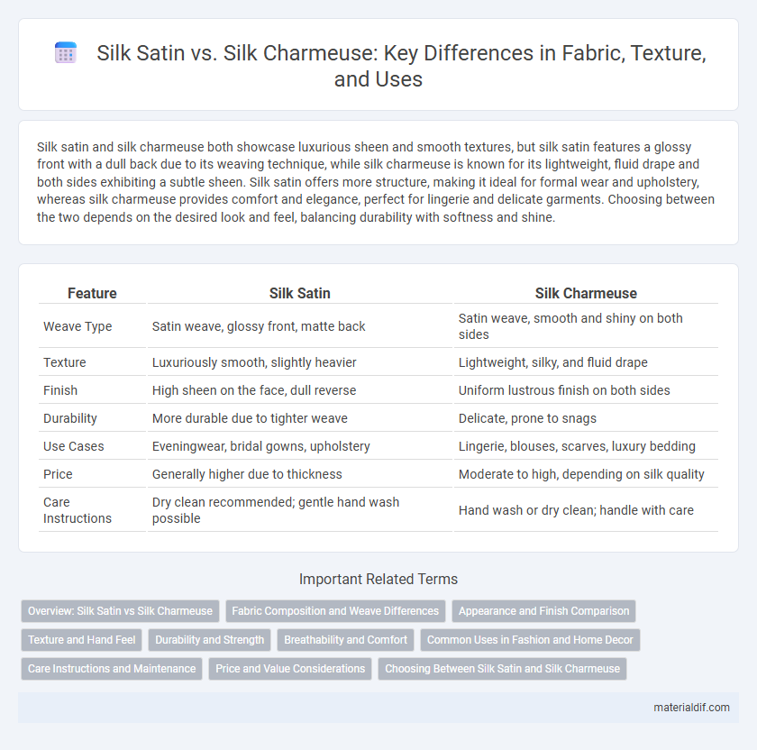 Silk Satin vs. Silk Charmeuse: Key Differences in Fabric, Texture, and Uses