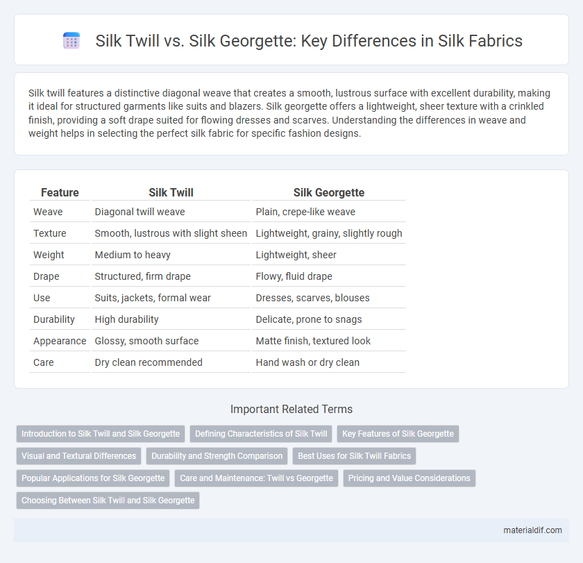 Silk Twill vs. Silk Georgette: Key Differences in Silk Fabrics