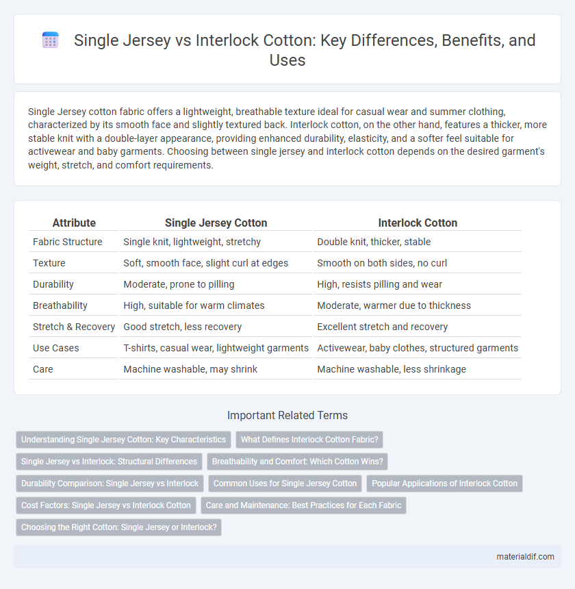 Single Jersey vs Interlock Cotton: Key Differences, Benefits, and Uses
