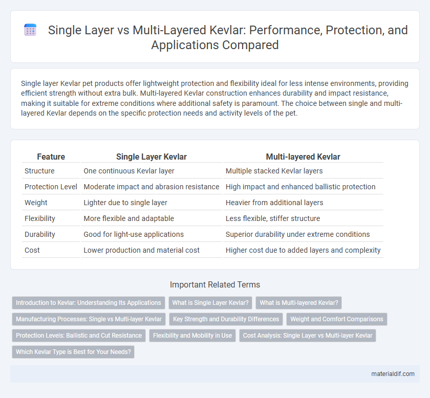 Single Layer vs Multi-Layered Kevlar: Performance, Protection, and Applications Compared