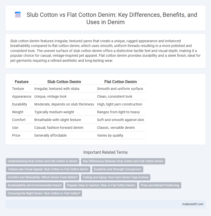 Slub Cotton vs Flat Cotton Denim: Key Differences, Benefits, and Uses in Denim