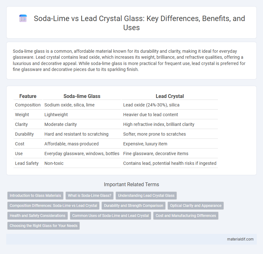 Soda-Lime vs Lead Crystal Glass: Key Differences, Benefits, and Uses