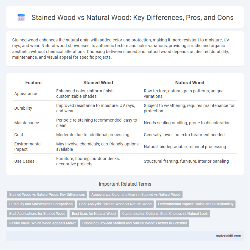 Stained Wood vs Natural Wood: Key Differences, Pros, and Cons