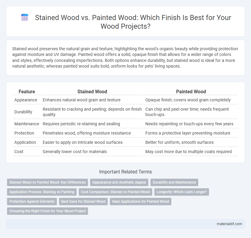 Stained Wood vs. Painted Wood: Which Finish Is Best for Your Wood Projects?