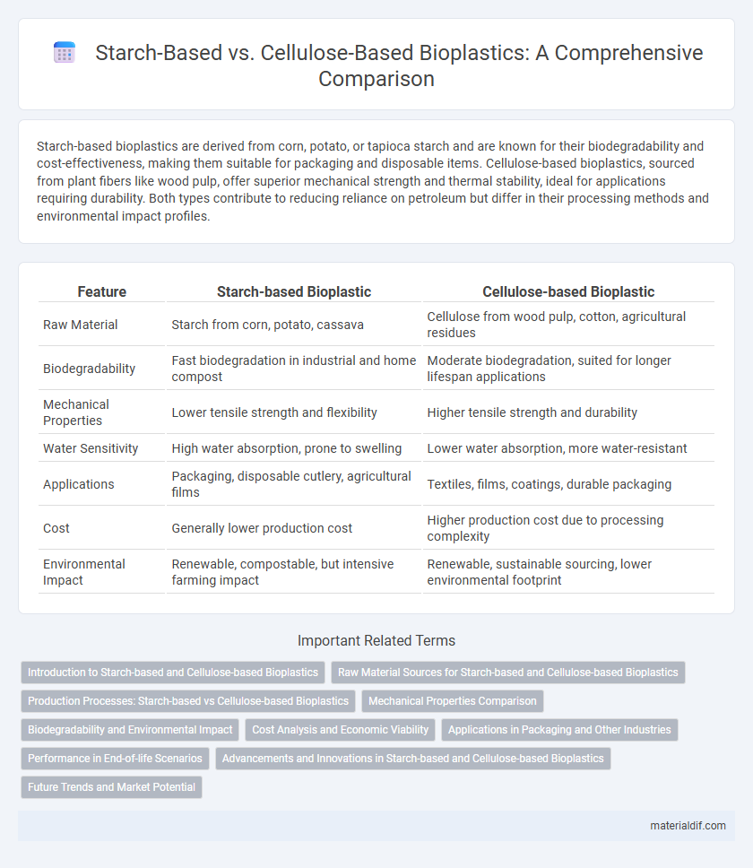Starch-Based vs. Cellulose-Based Bioplastics: A Comprehensive Comparison