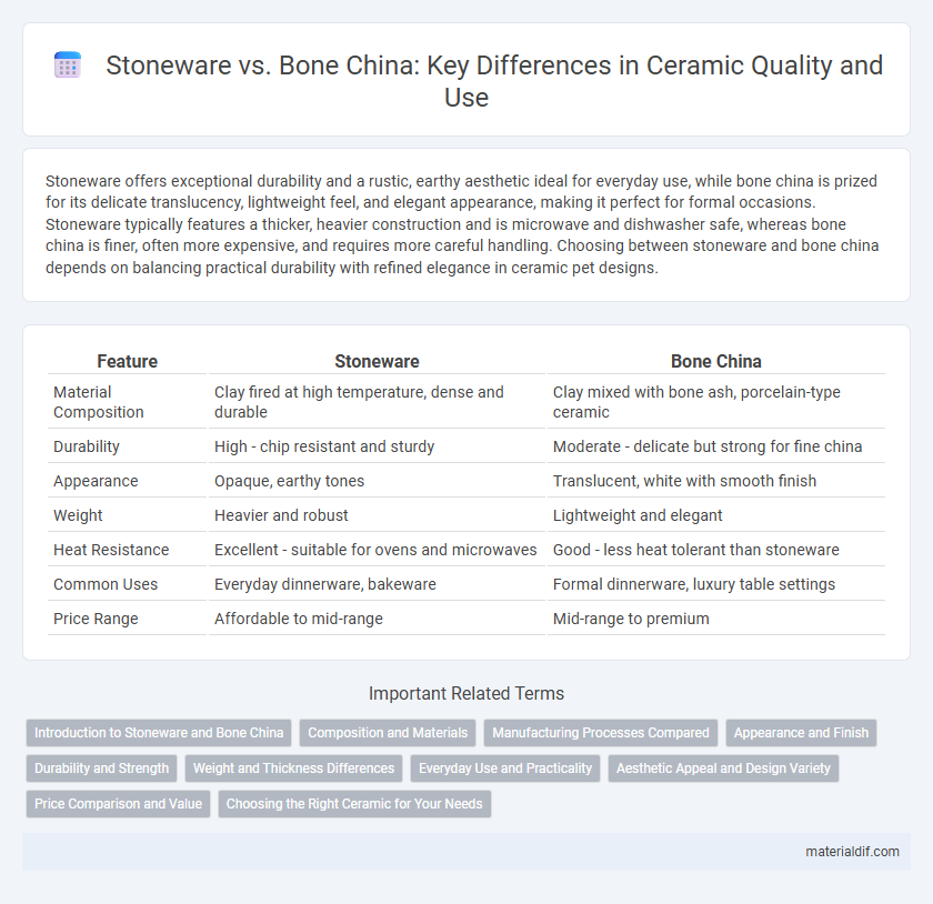 Stoneware vs. Bone China: Key Differences in Ceramic Quality and Use