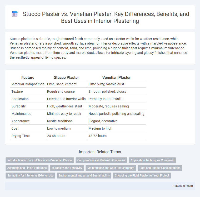 Stucco Plaster vs. Venetian Plaster: Key Differences, Benefits, and Best Uses in Interior Plastering