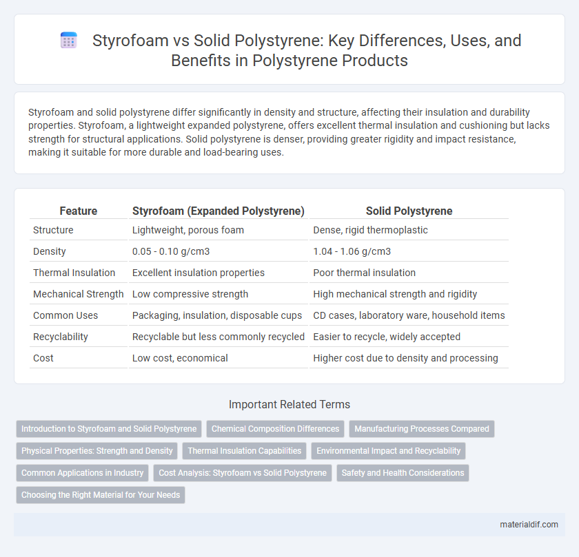 Styrofoam vs Solid Polystyrene: Key Differences, Uses, and Benefits in Polystyrene Products