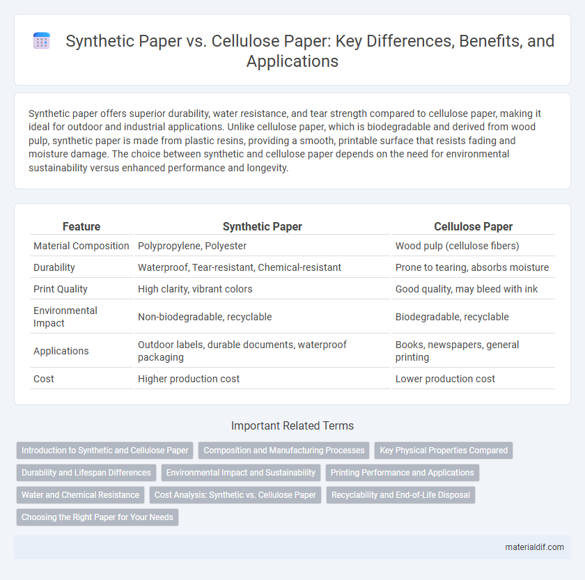 Synthetic Paper vs. Cellulose Paper: Key Differences, Benefits, and Applications