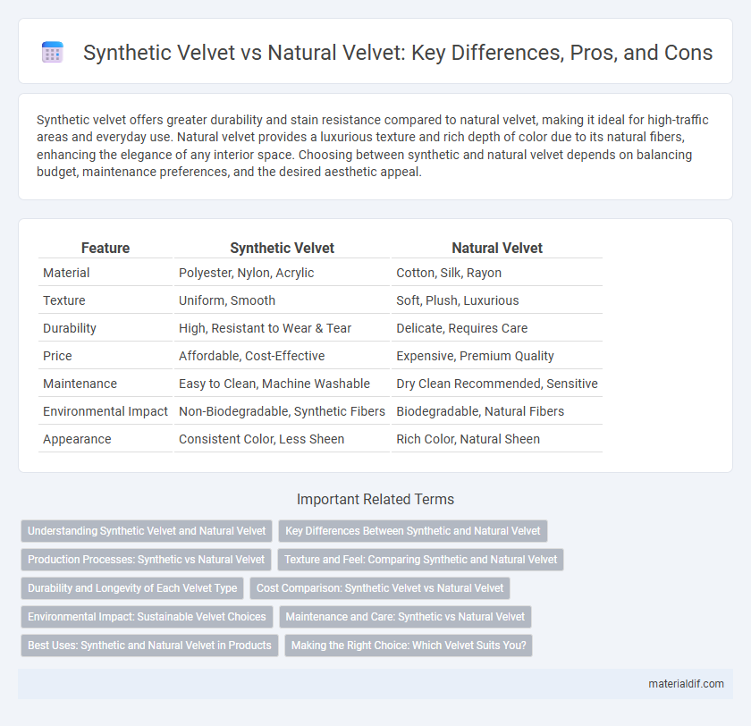 Synthetic Velvet vs Natural Velvet: Key Differences, Pros, and Cons