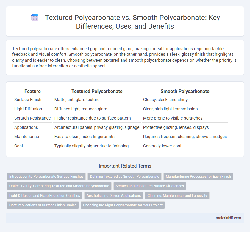 Textured Polycarbonate vs. Smooth Polycarbonate: Key Differences, Uses, and Benefits