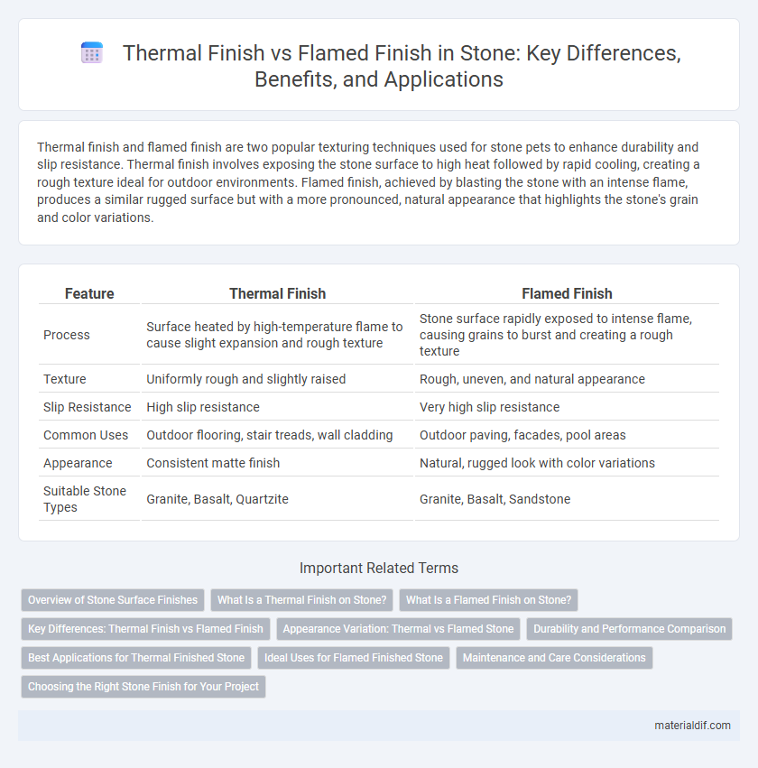 Thermal Finish vs Flamed Finish in Stone: Key Differences, Benefits, and Applications