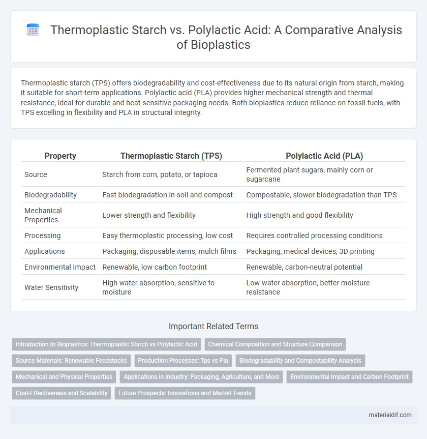 Thermoplastic Starch vs. Polylactic Acid: A Comparative Analysis of Bioplastics