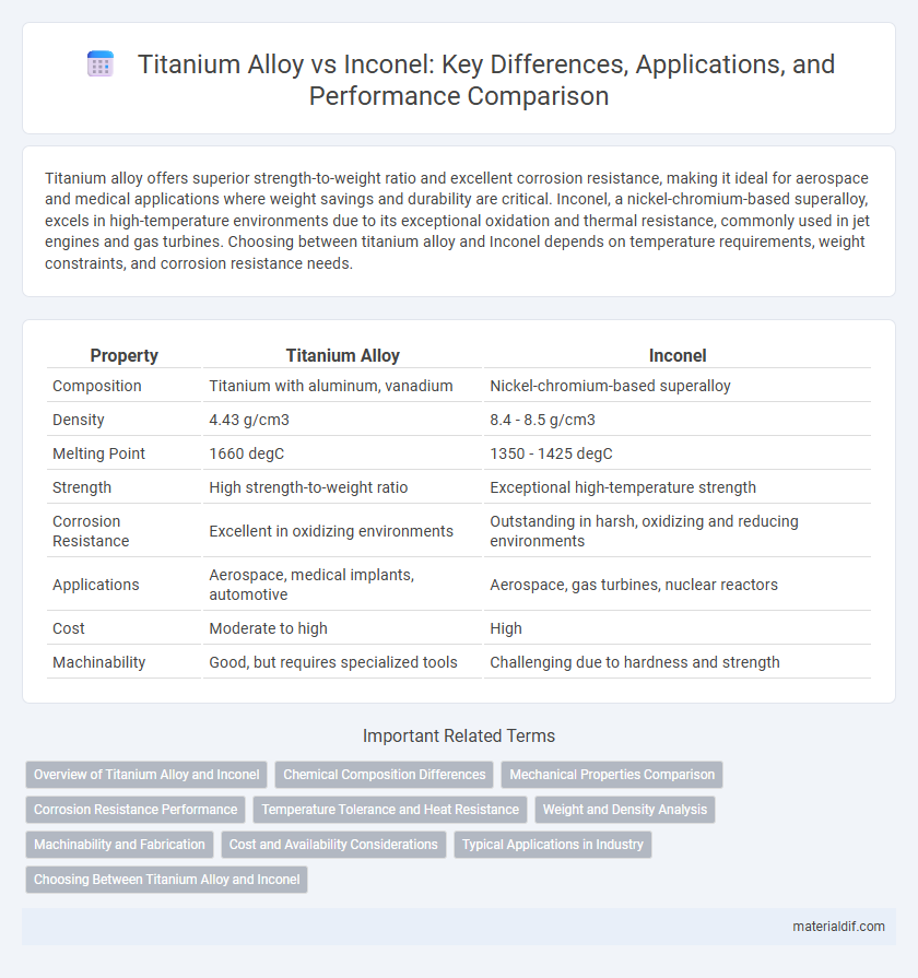 Titanium Alloy vs Inconel: Key Differences, Applications, and Performance Comparison