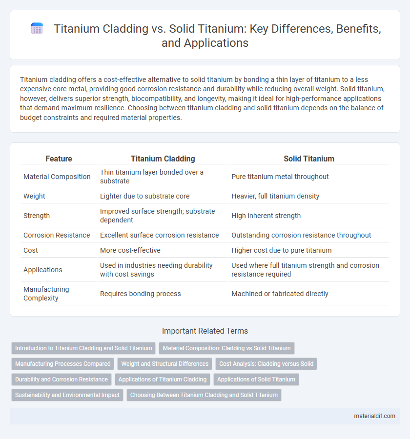 Titanium Cladding vs. Solid Titanium: Key Differences, Benefits, and Applications