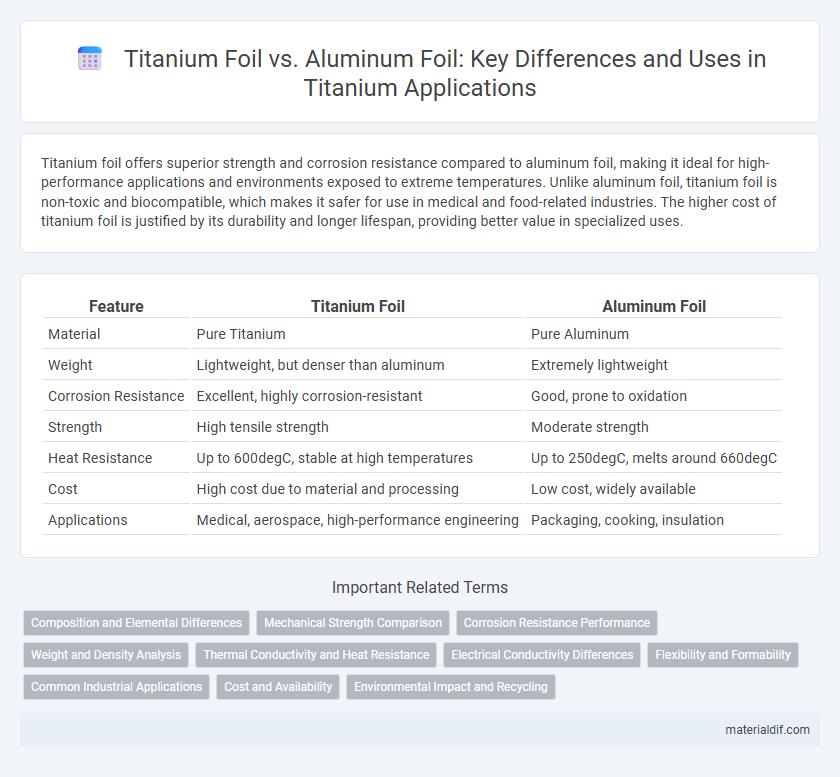 Titanium Foil vs. Aluminum Foil: Key Differences and Uses in Titanium Applications