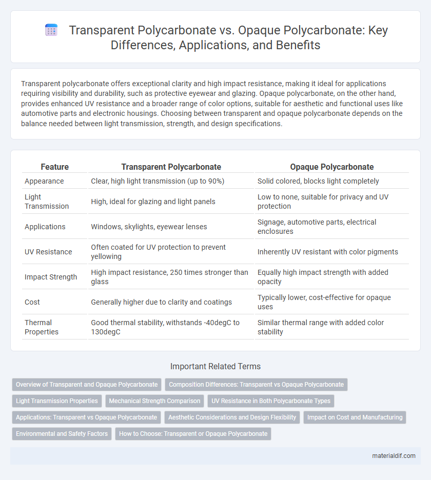 Transparent Polycarbonate vs. Opaque Polycarbonate: Key Differences, Applications, and Benefits