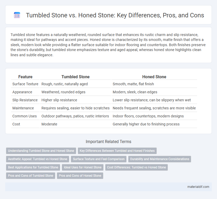 Tumbled Stone vs. Honed Stone: Key Differences, Pros, and Cons
