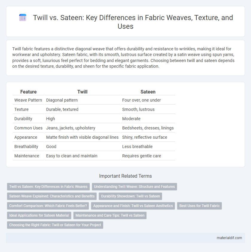 Twill vs. Sateen: Key Differences in Fabric Weaves, Texture, and Uses